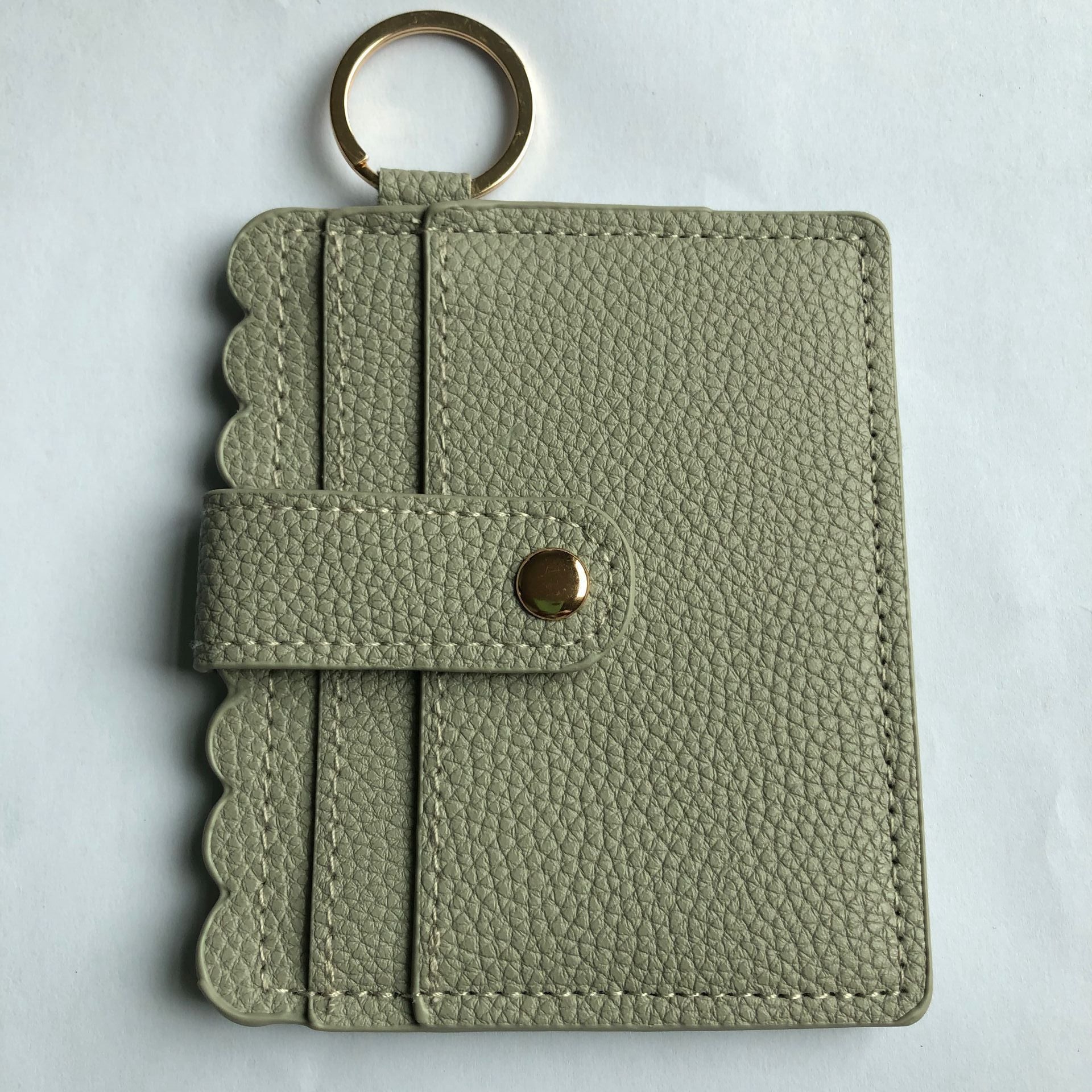 Wholesale PU Leather Leopard Purse Keychain